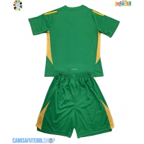 Camisa de time de futebol Itália Goleiro Replicas 2º Equipamento Infantil Europeu 2024 Manga Curta (+ Calças curtas)